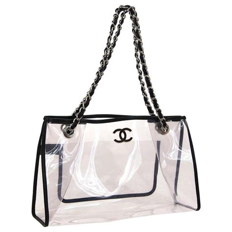 transparent chanel|chanel transparent tote.